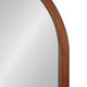 Hutton Wood Framed Arch Mirror, Walnut Brown, 20"x30"
