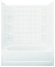 Sterling Ensemble Afd 60"x36"x18.25" Vikrell Left-Hand Shower Kit, White