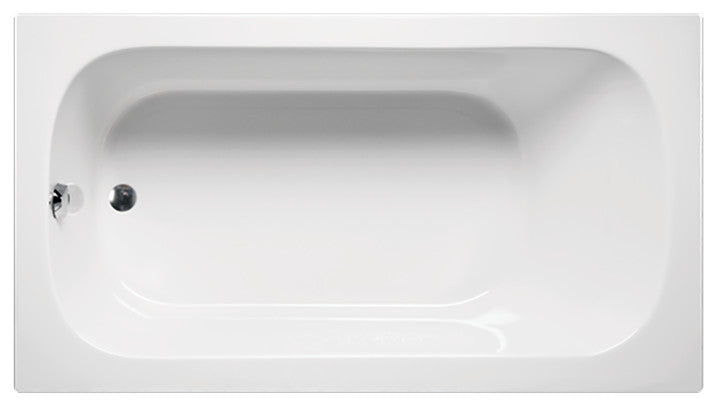 Malibu Portstewart Rectangle Soaking Bathtub 66x32x23 Biscuit