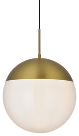 Elegant Lighting LD6044 Eclipse 14"W Pendant - Satin Gold