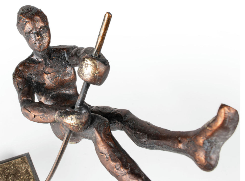 Flying Vaulter Polystone Sculpture, Pole Vaulter 1