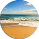 Daylight Relaxation, Landscape Photography Round Metal Wall Art, 38"