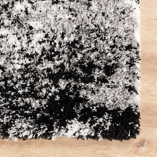 Shag Ridley Gray/Black Rug, Gray, 6'6"x9'6"