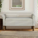 510 Design Aubrey Upholstered Storage Bench, Natural, Bench