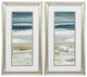 15" X 27" Brushed Silver Frame Horizon (Set Of 2)