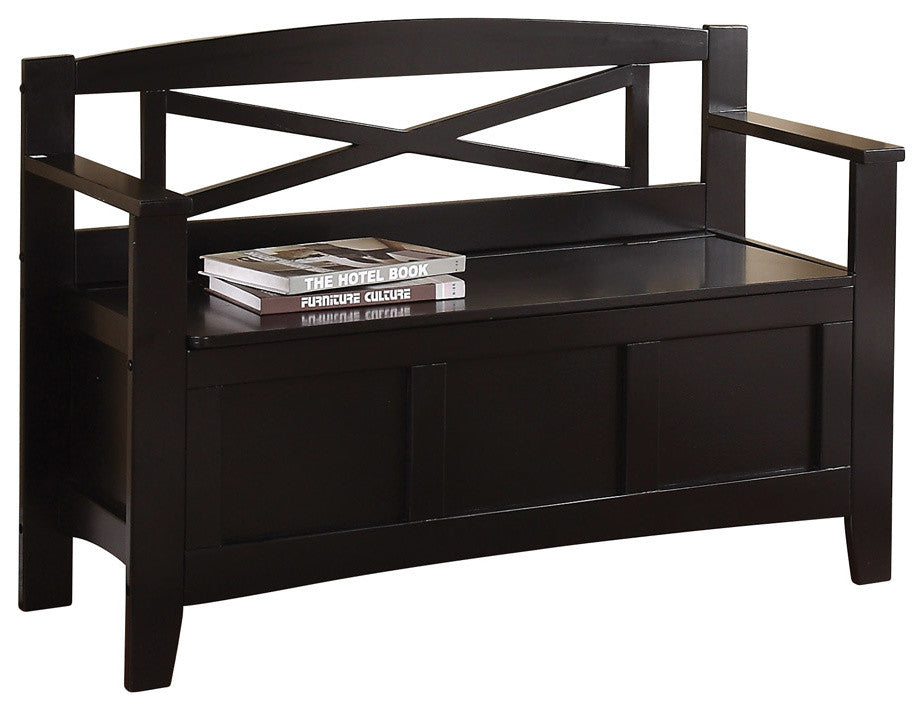Metro Entry Way Bench With Black
