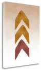 "Gold And Maroon Tribal Arrows" By Tara Moss, Giclee on Gallery Wrap Canvas