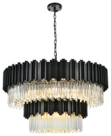 Home Living 40" Chandelier, Black