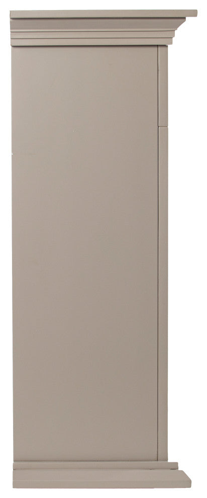 Torron Color Changing Marble Tiled Fireplace - Gray