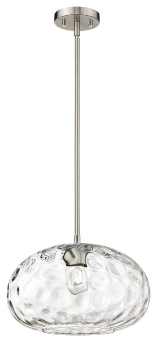 Z-Lite Chloe 1 Light Pendant, Brushed Nickel
