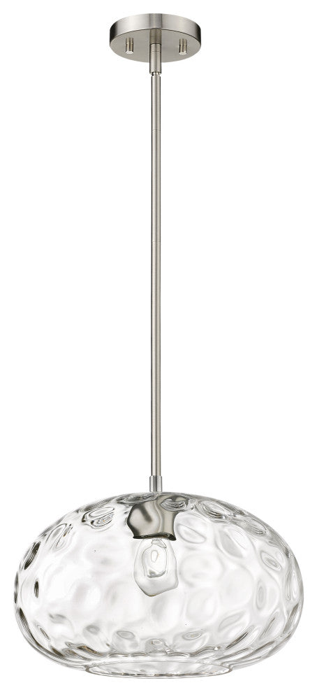Z-Lite Chloe 1 Light Pendant, Brushed Nickel