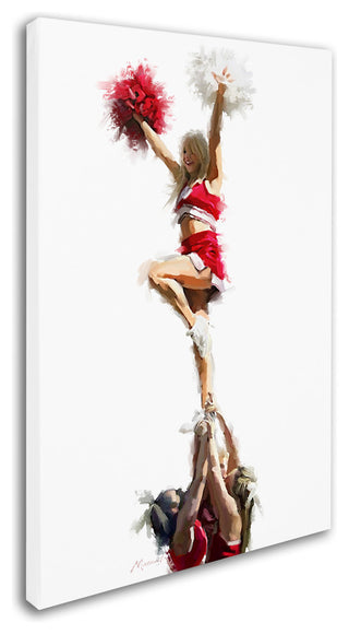 The Macneil Studio 'Cheerleaders' Canvas Art, 19"x12"