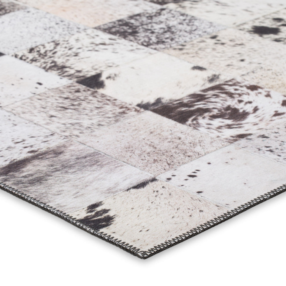 Indoor/Outdoor Stetson SS10 Marble Machine Washable 6' x 6' Round Rug