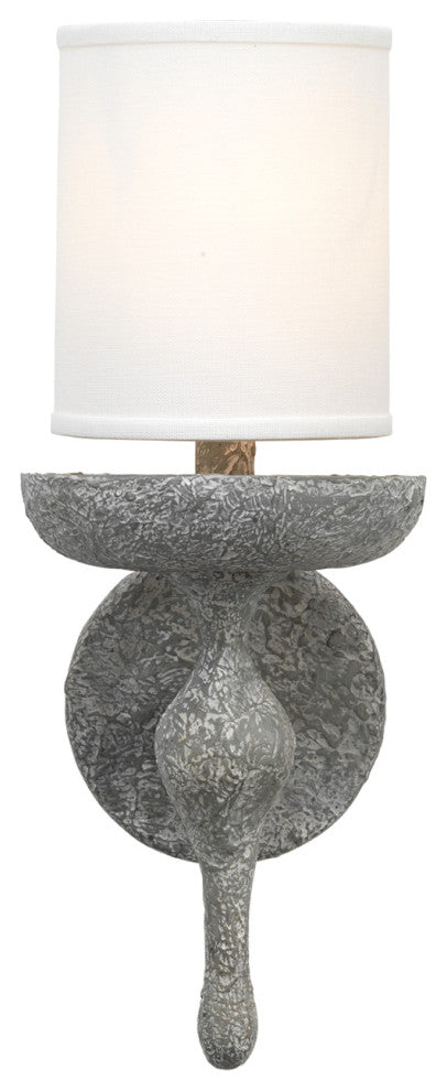 Concord Wall Sconce, Gray Plaster, Gray Plaster