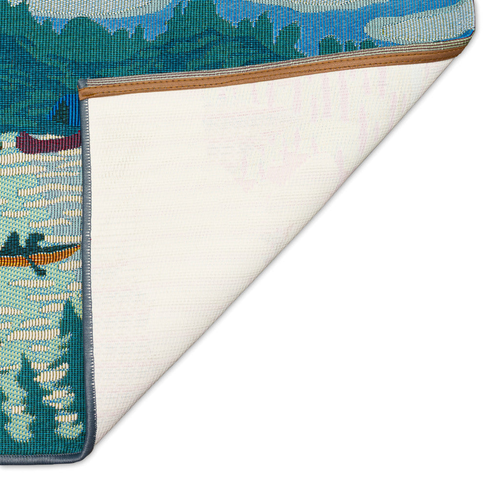 Esencia Lake Life Indoor/Outdoor Mat Blue 2'5"x3'11"