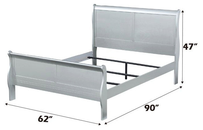 Acme Louis Philippe Queen Bed Platinum