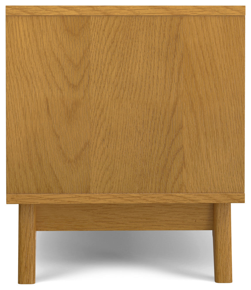 Lennon 72" Low Tv Stand, Oak Veneer