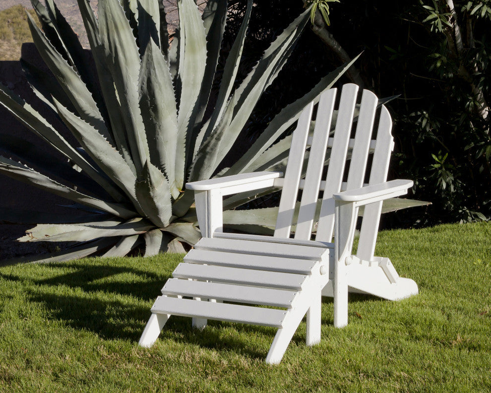 Ivy Terrace Classics 2-Piece Folding Adirondack Set, Sand