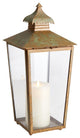 Vintage Style Patina Finish Pagoda Shape Candle Lantern Pillar 20 in H Bronze