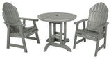 Hamilton 3-Piece Round Dining Set, Coastal Teak