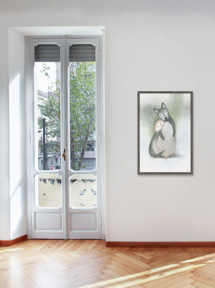 "Happy Family" Framed Painting Print, 24"x36"