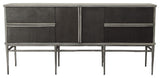 Hewitt 34.75" 2-Door Server With Drawers, Gray