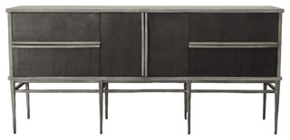 Hewitt 34.75" 2-Door Server With Drawers, Gray