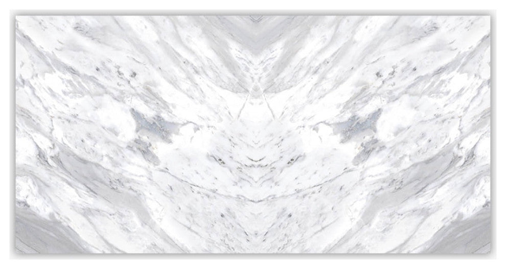 New Bianco Carrara Polished 24x48 Porcelain Tile