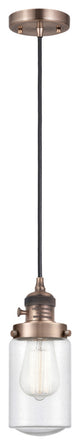 Innovations 201CSW-AC-G314-LED 1 Light Pendant, Switch, Antique Copper