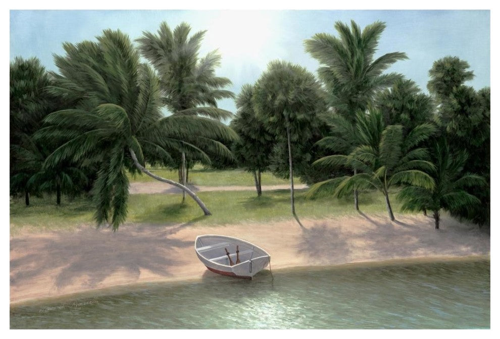 "Lakeside Palms" Digital Paper Print by Diane Romanello, 32"x22"