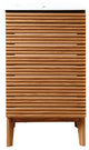 20" Slat Modern 2-Shelf Bath Vanity Cabinet Only (Sink Basin not Included)