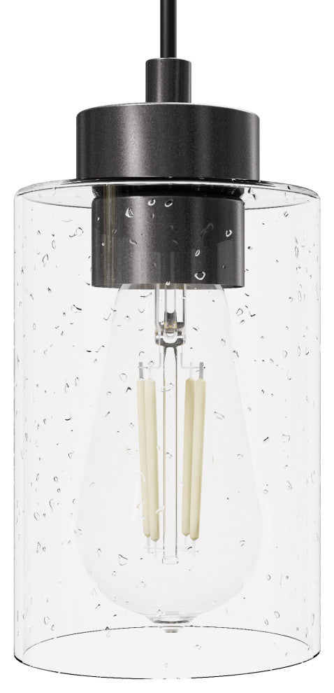 Hartland Noble Bronze With Seeded Glass 3 Light Cluster Ceiling