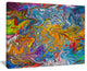 "Fractal Flowing Colors" Abstract Art Canvas Print, 40"x30"