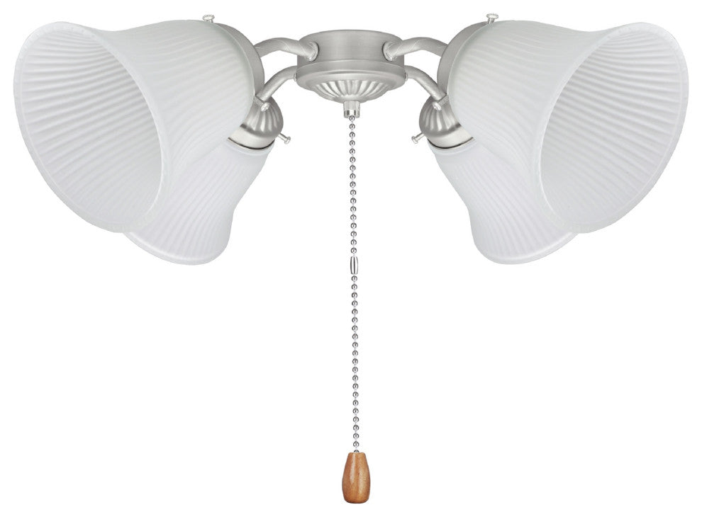 Aspen Creative 23036-4 Replacement Frosted Ribbed Glass Shade 4 Pack