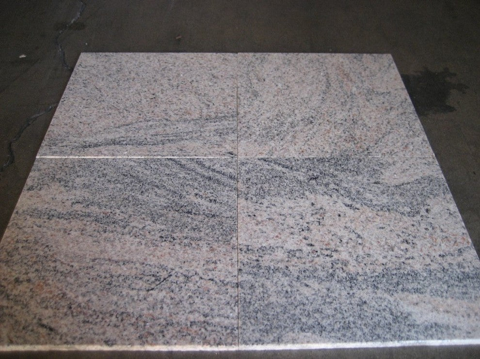 Indian Juparana Light Granite Tiles, Polished Finish, 12"x12", Set of 40