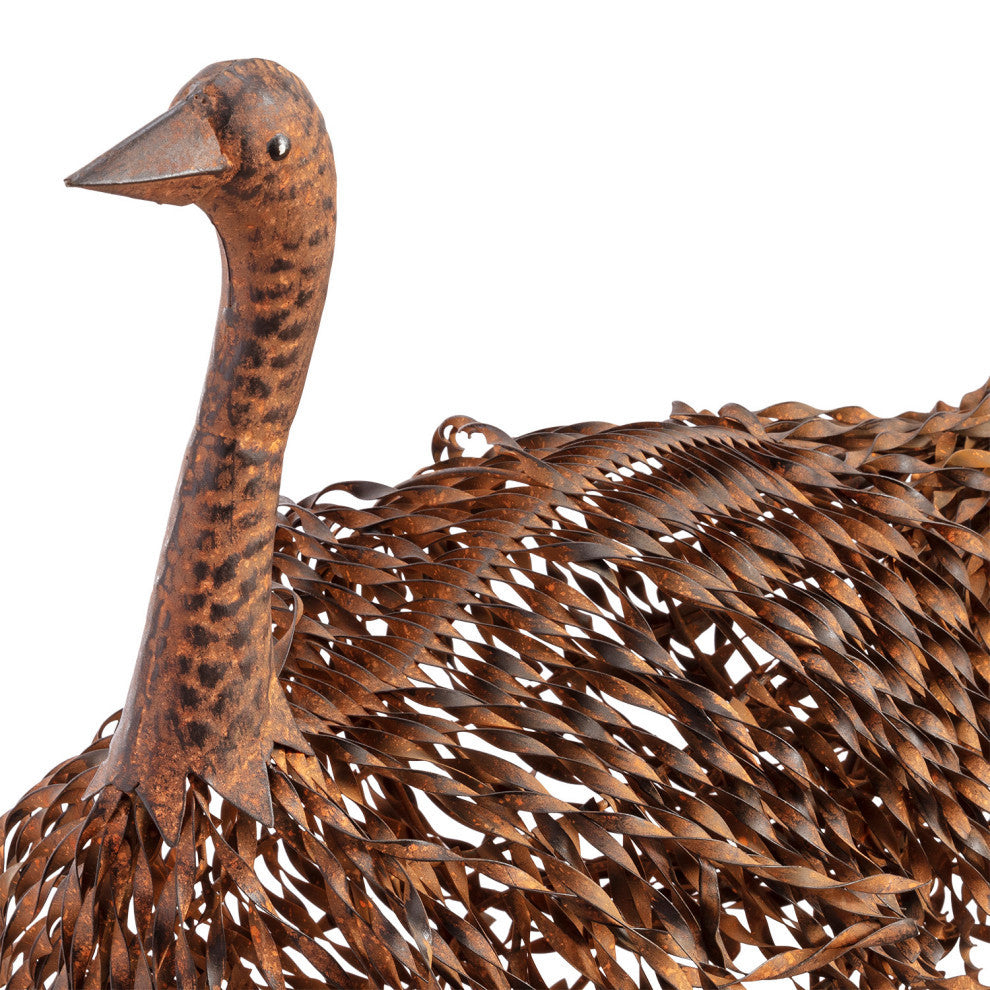 Metal Ostrich Statue