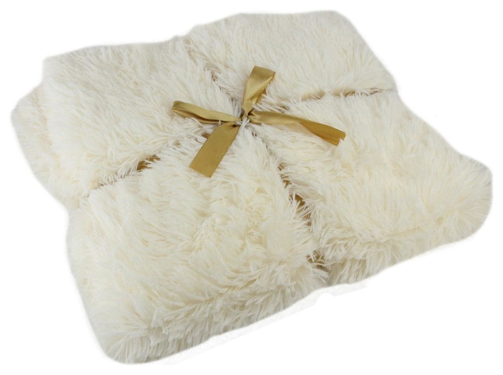 White Christmas Cream Decorative Throw Blanket