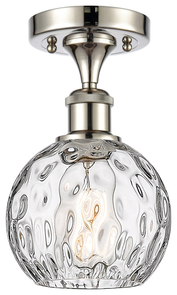 Innovations 516-1C-PN-G1215-6-LED 1-Light Semi-Flush Mount, Polished Nickel