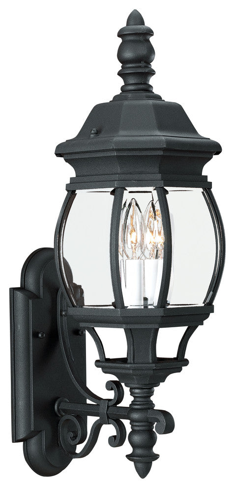Generation Lighting Lighting 2-Light Outdoor Lantern, Black