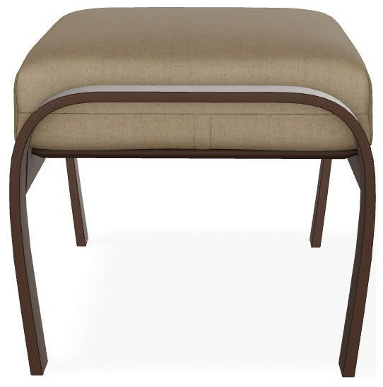 Belle Isle Cushion Outdoor Ottoman, Wren/Kona