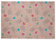 Bunnies and Eggs Easter Chenille Rug, Sunwashed Red, 8'x10'
