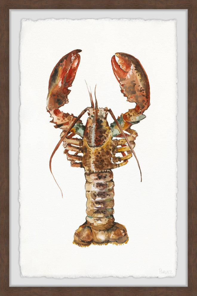 "Mighty Lobster" Framed Painting Print, 24"x36"