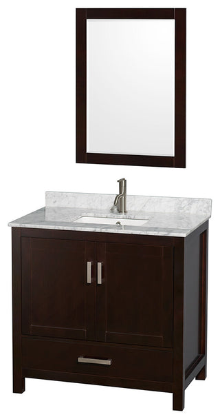 Wyndham WCS141436SESCMUNSM24 36 Inch Single Bath Vanity in Espresso
