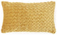 Lush Gold Plait Textured Throw Pillow