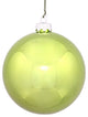Shiny UV Resistant Commercial Christmas Ornament, Lime/Silver, 10"