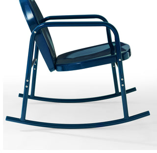 Griffith 2-Piece Outdoor Rocking Chair Set, Navy Gloss