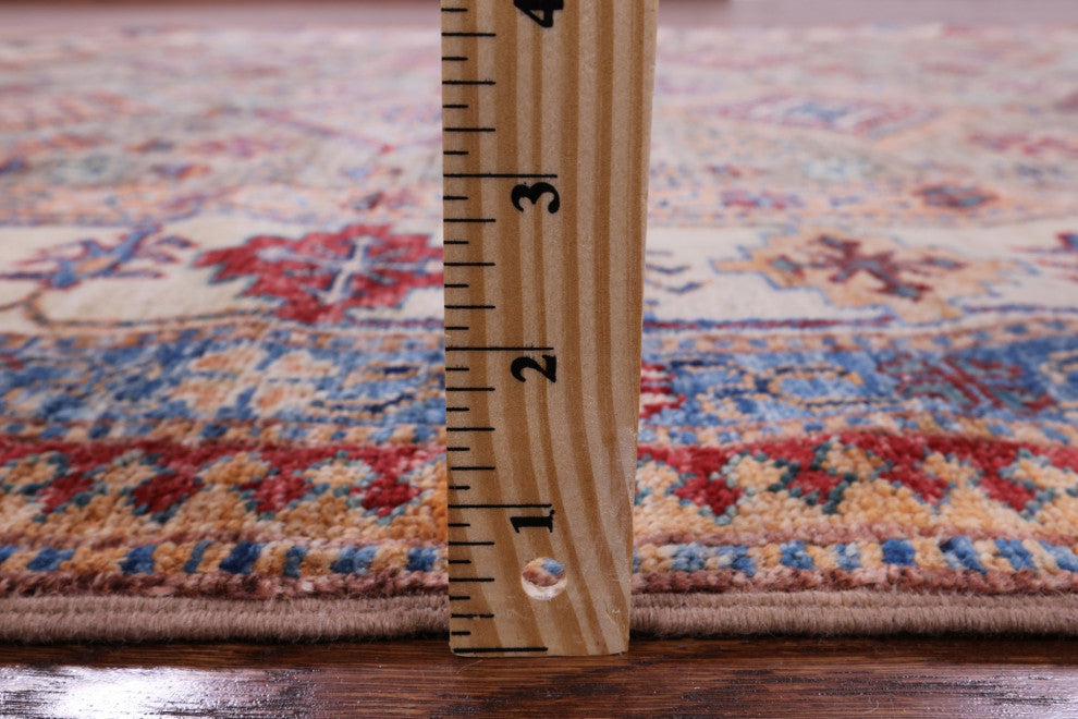 5' 10" X 7' 9" Super Kazak Hand Knotted Wool Rug Q9855