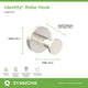 Identity Robe Hook, Satin Nickel