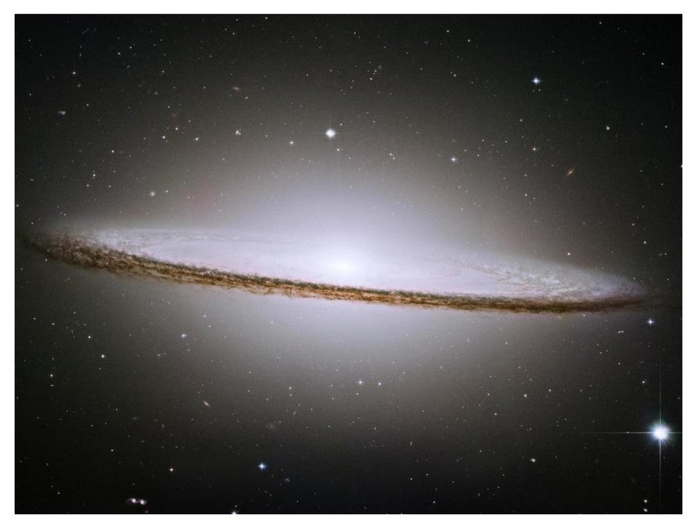 "M104 - The Sombrero Galaxy -  Visible Light" Paper Print by NASA, 42"x32"