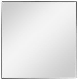 Uttermost Alexo Square Mirror, 28.5", Black